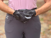 Oil-Tac Copper Tech™️ Leather Premium Riding Glove in Black