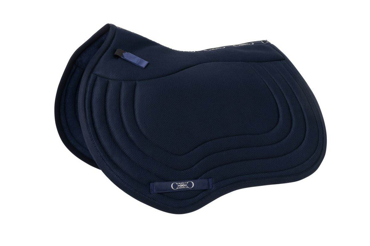 General Purpose Mesh Saddle Pad with Quick Dry Cotton Lining in Navy, White, or Black