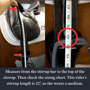 Stable Ride Stirrup Leathers with Security Stirrup Latch