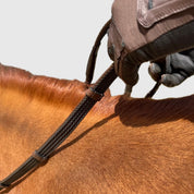 Sure Grip Rubber Reins with 4" Rein Stops-Superb Slim Rubber Woven Grip