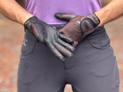 Tackified Copper Tech™️ Leather Premium Riding Glove in Brown