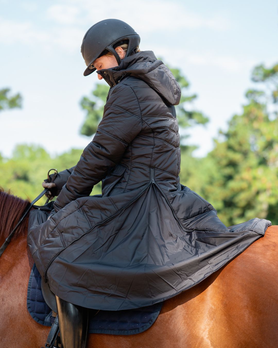 Arctic Long Puffy Riding Coat