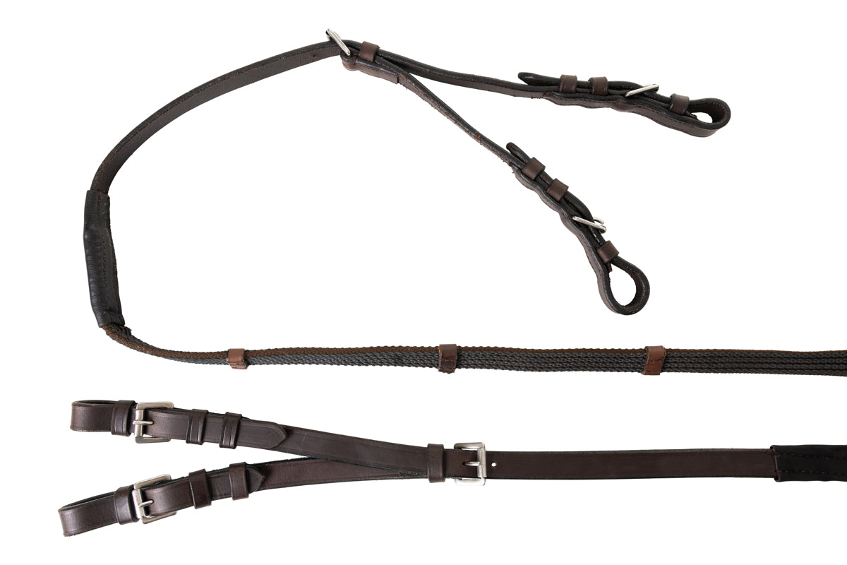 Split Sure Grip Rubber Reins-The Best Converter for Leverage Bits