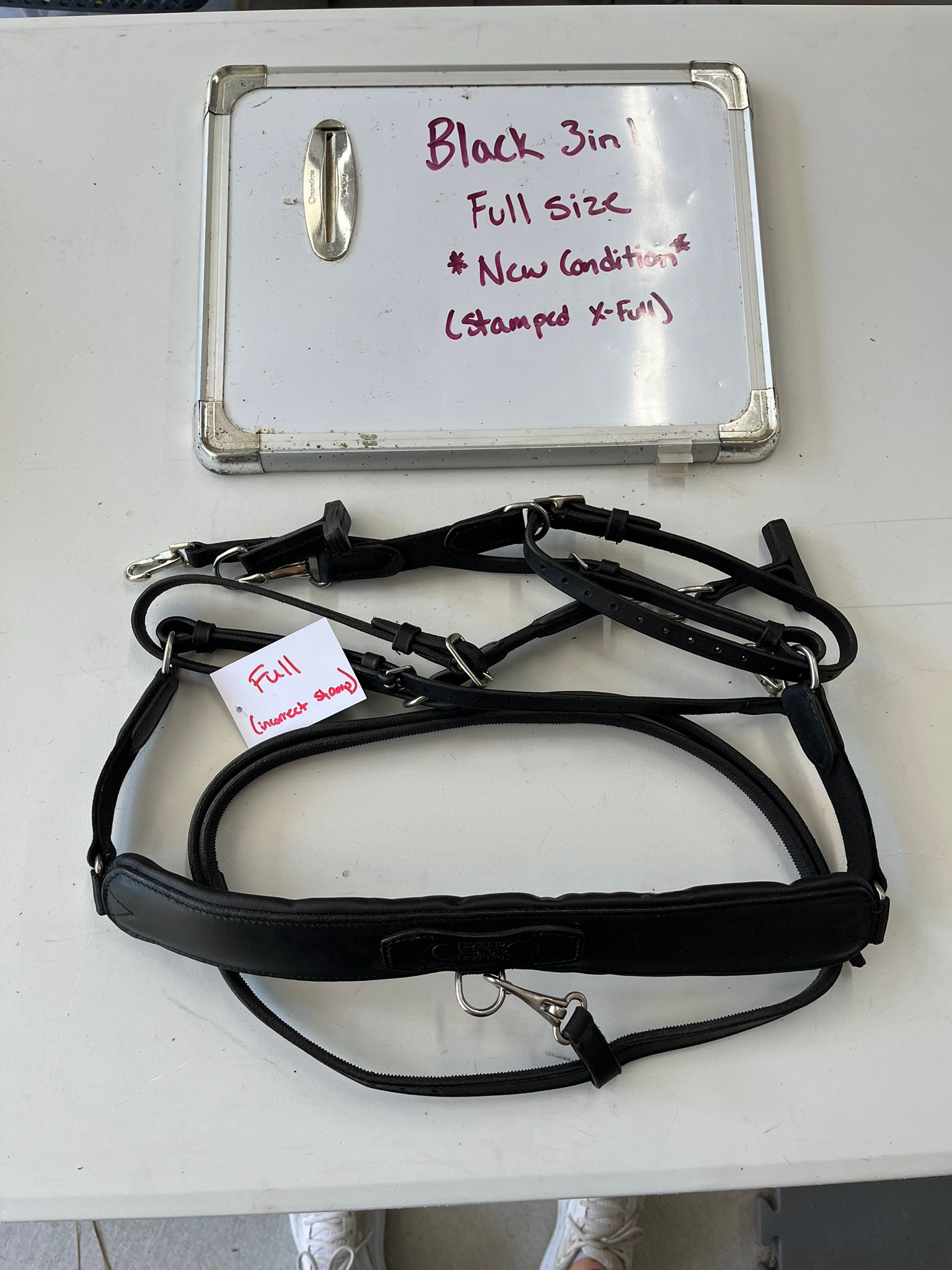 CLEARANCE Black 3-in 1 Training Breastplate FULL