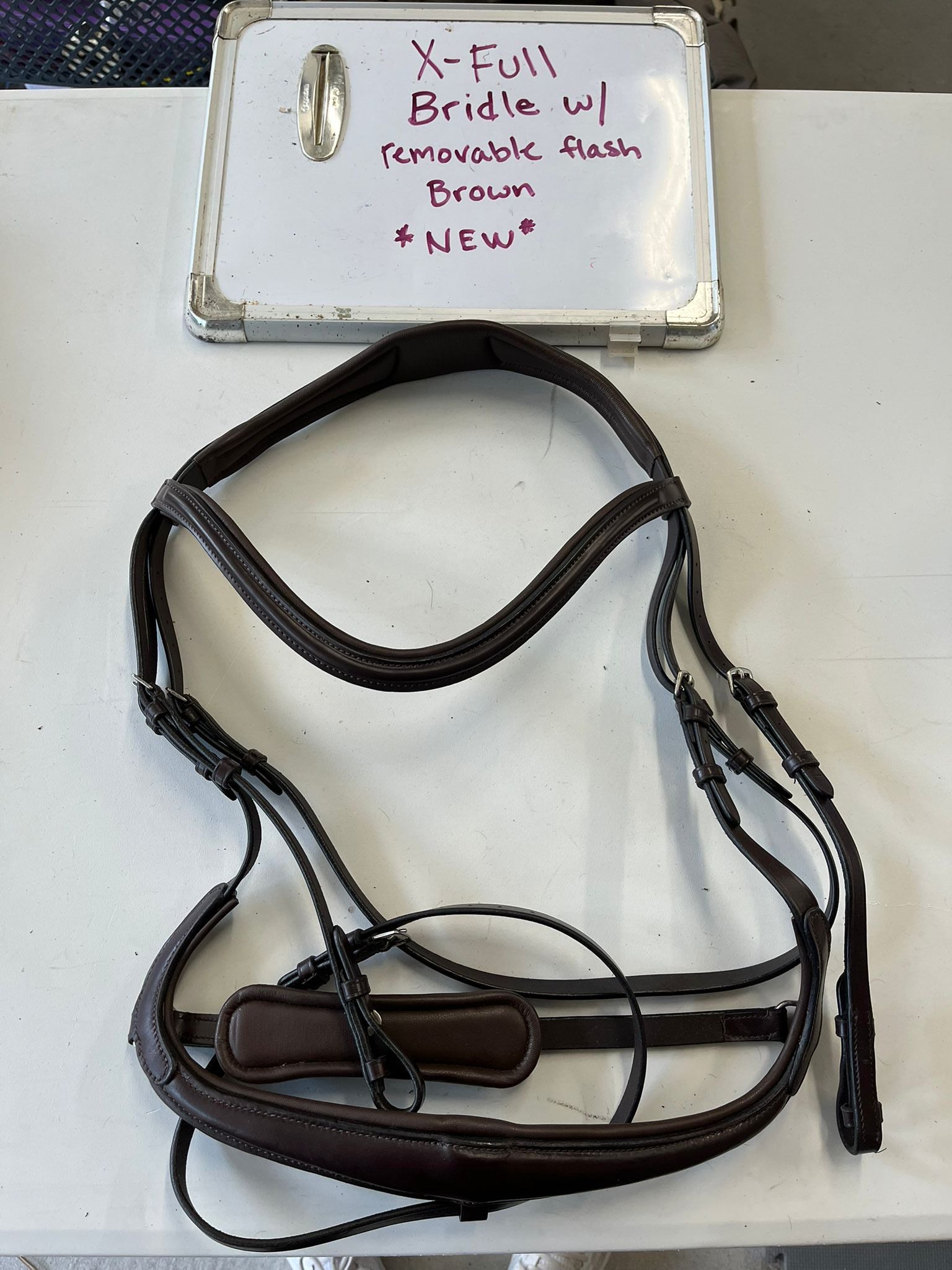 CLEARANCE XF Brown Bridle with Removable Flash