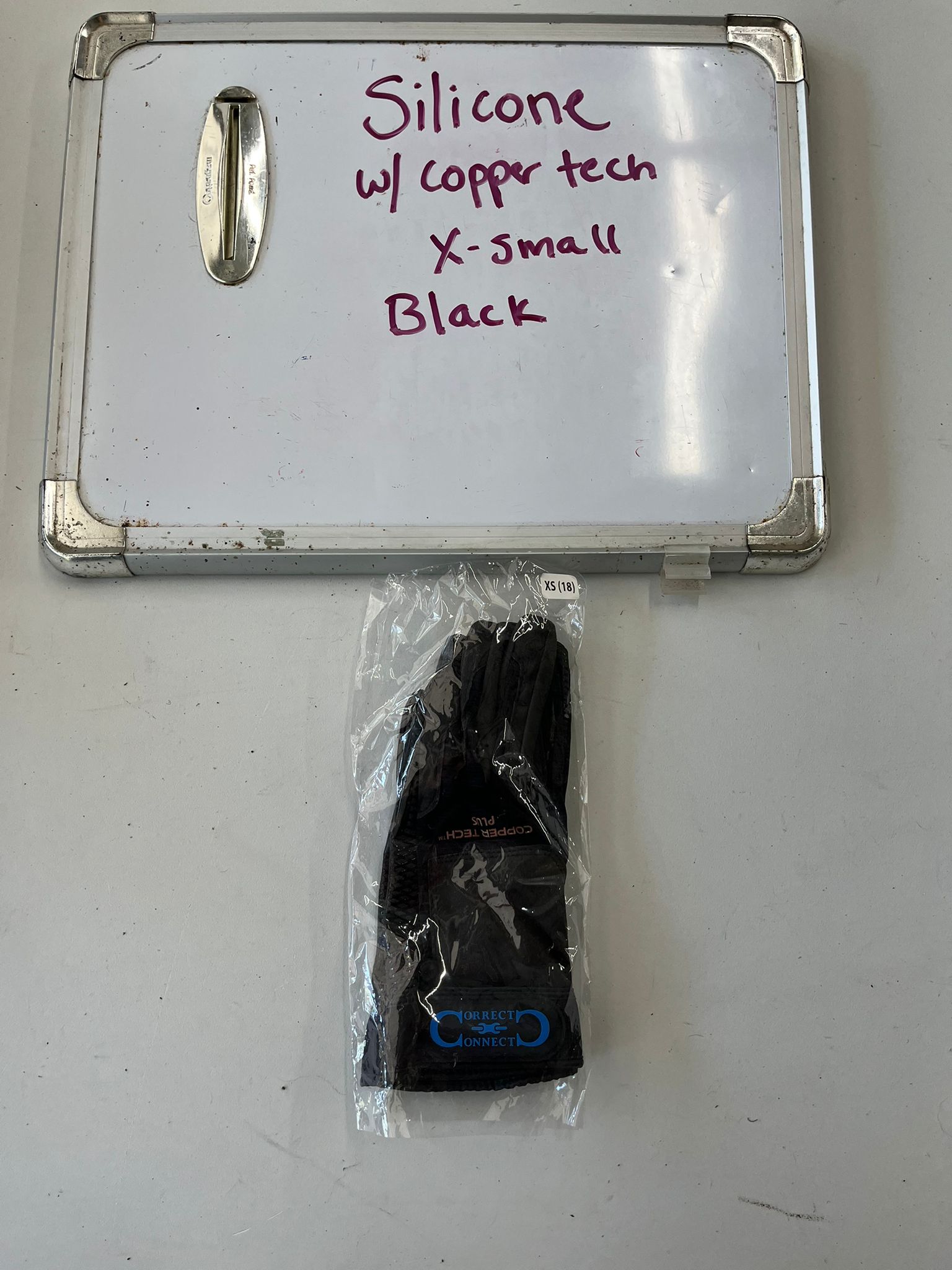 CLEARANCE Black X-Small Coppertech Silicone Glove