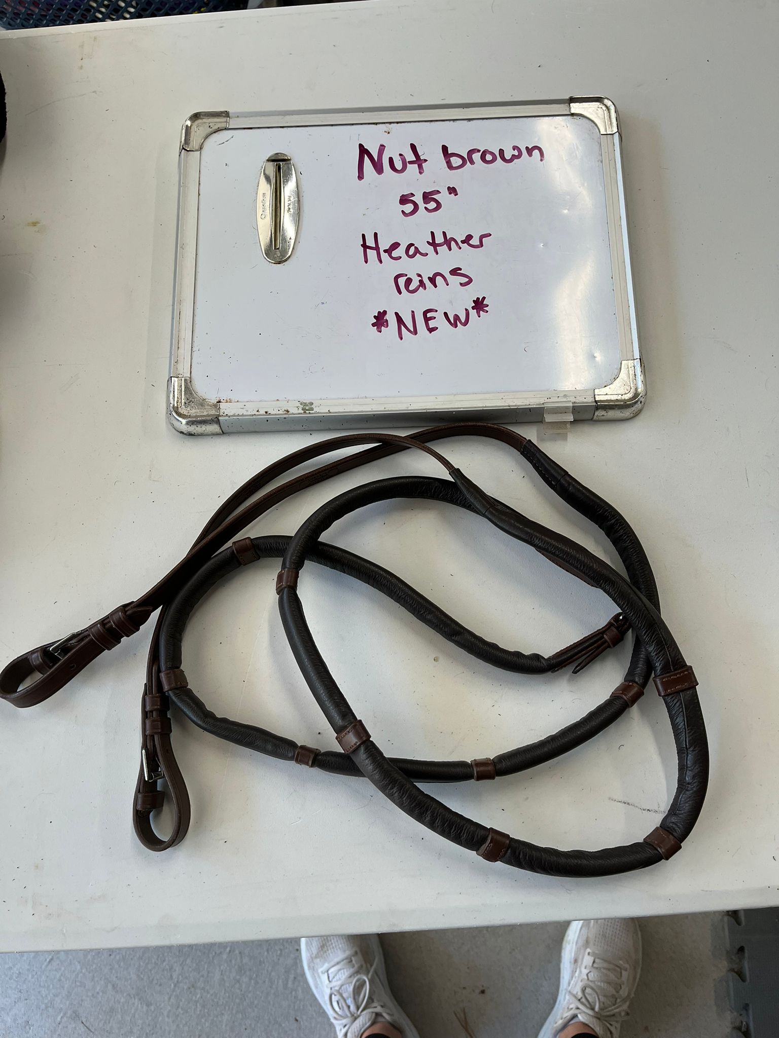CLEARANCE Nut Brown 55" Heather Comfort Connect Reins
