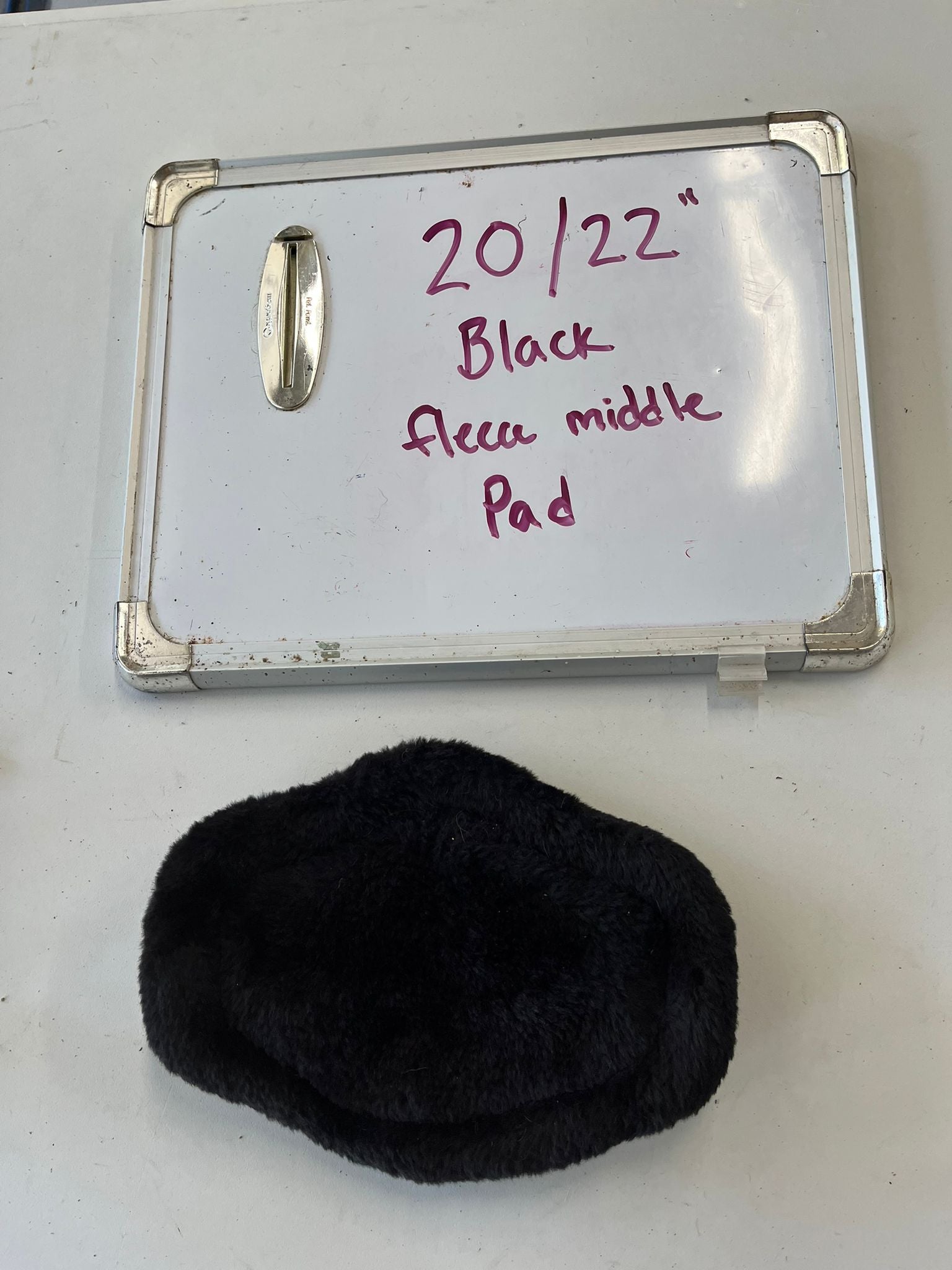 CLEARANCE 20/22" MIddle Pad for  Black Fleece Pad for Comfort Short Girth