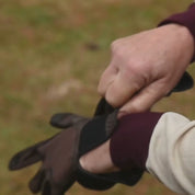 Tackified Copper Tech™️ Leather Premium Riding Glove in Brown