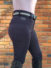 Black Mid-Weight Winter Full Seat Breeches